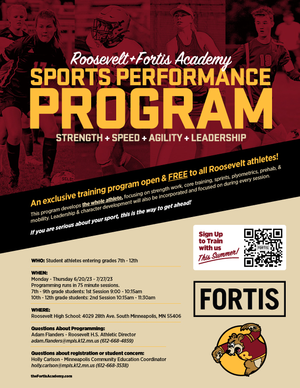 Image of Sports Performance Program flyer