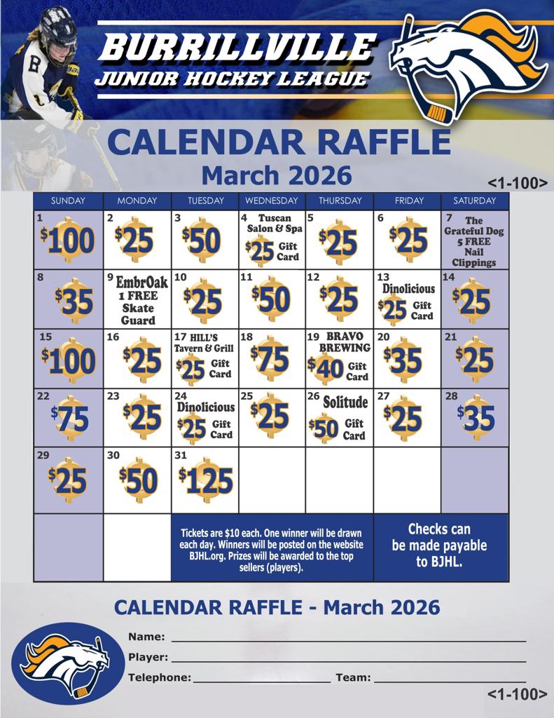 Calendar Raffle