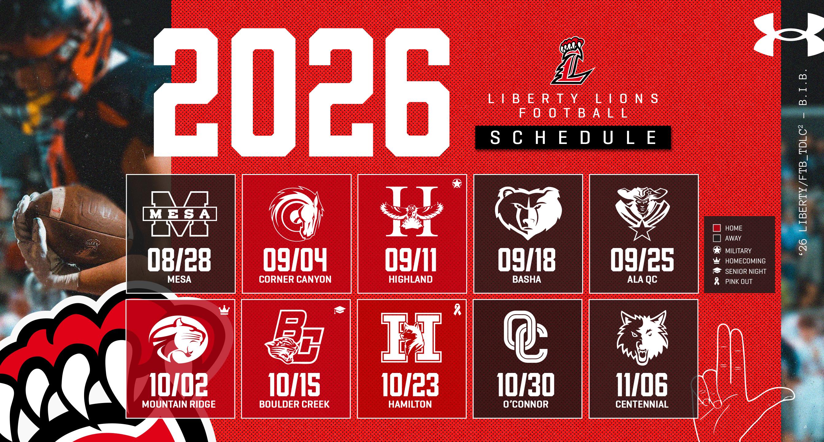 Liberty High Football Schedule 2027