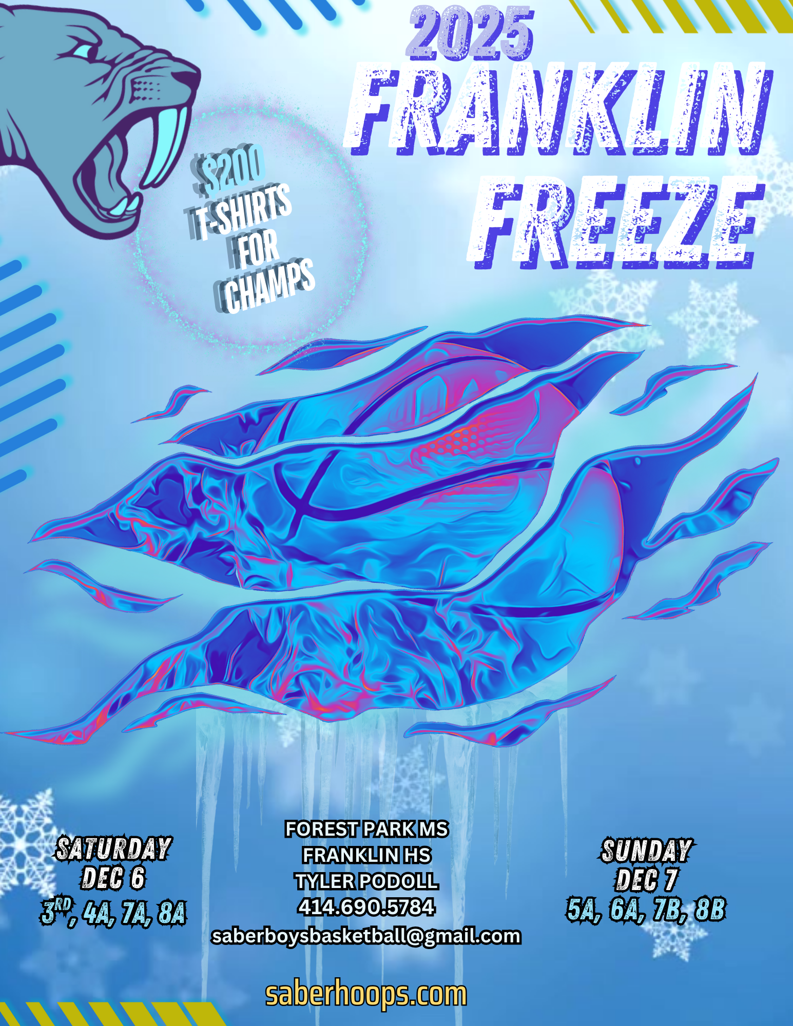 Franklin Freeze Dec 6 or Dec 7!! 