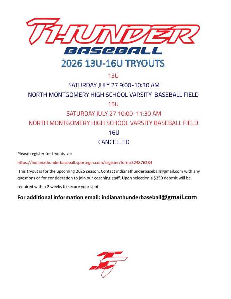 2026 INDIANA THUNDER TRYOUT UPDATE!