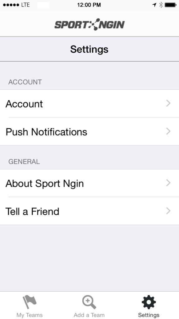 SportsEngine Application