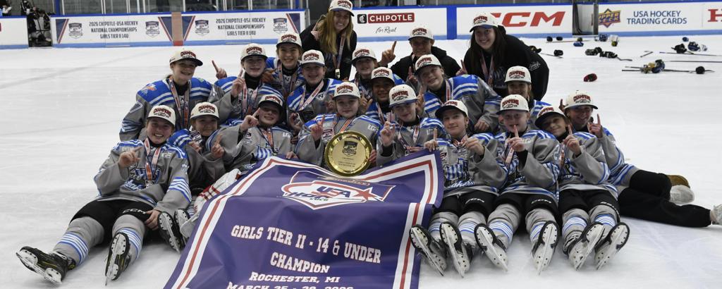 MN Prospects Lakers Capture Chipotle-USA Hockey Girls Tier II 14U