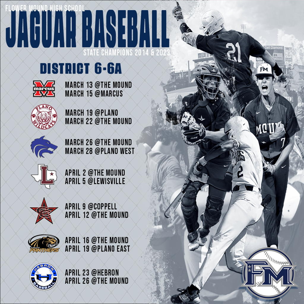 2024 Jaguar Baseball Varsity Schedule