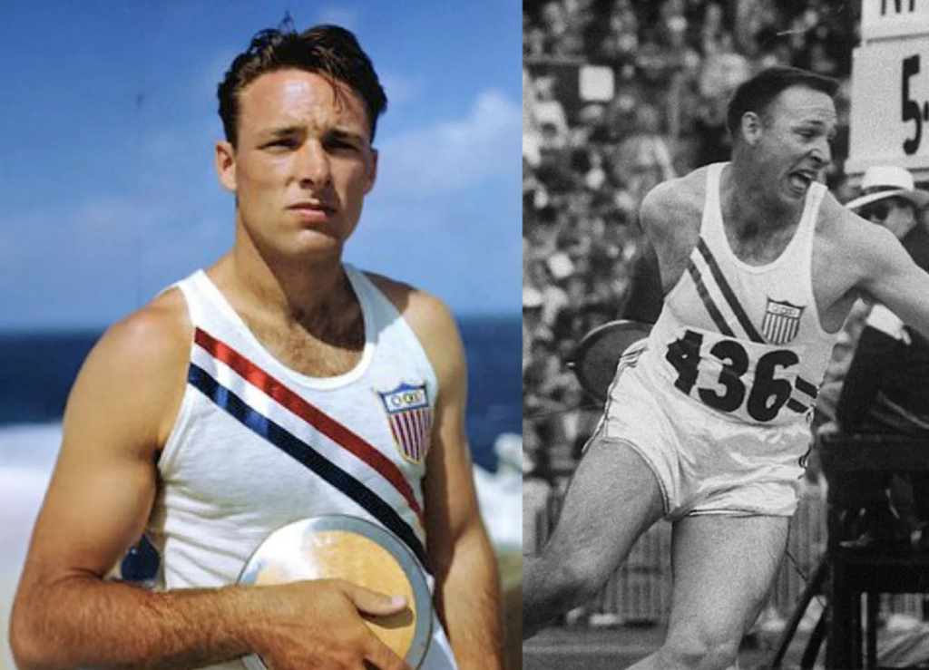 Photos of Fortune Gordien as a member of the USA Olympic team