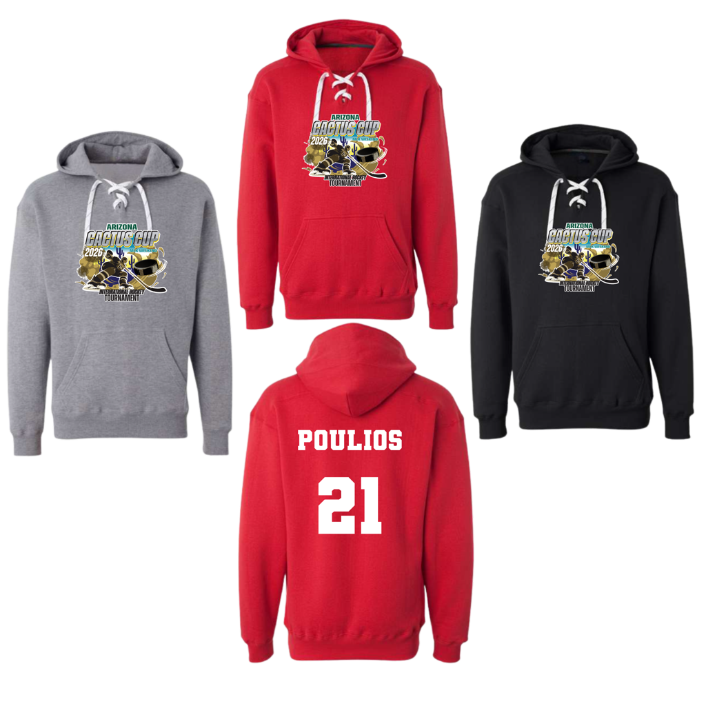 Four sport lace hoodies with the Cactus Cup logo
