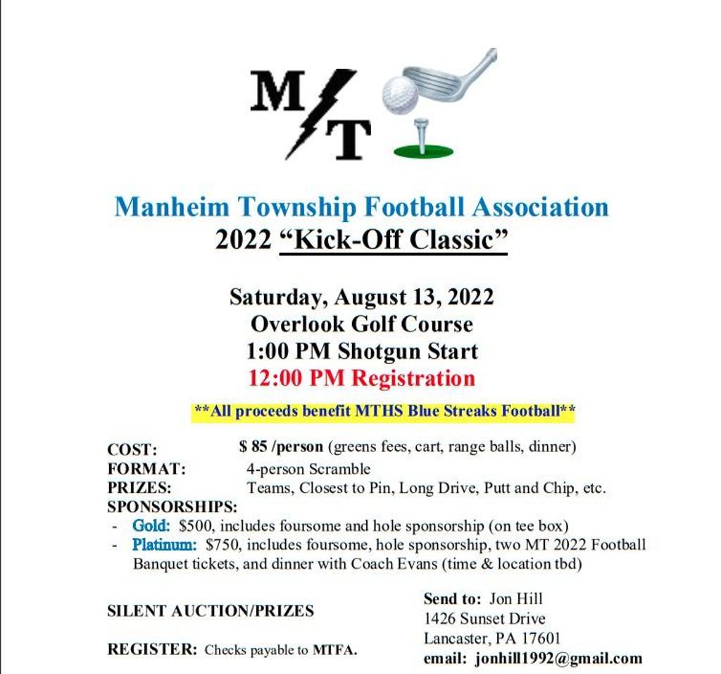 Welcome | 2022 Kick-Off Classic | Manheim Township Football Welcome | 2022 Kick-Off Classic | Manheim Township Football