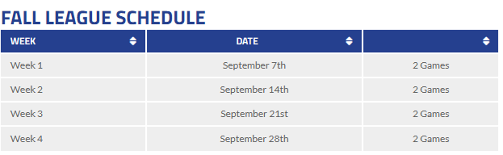 MYAS SCHEDULE