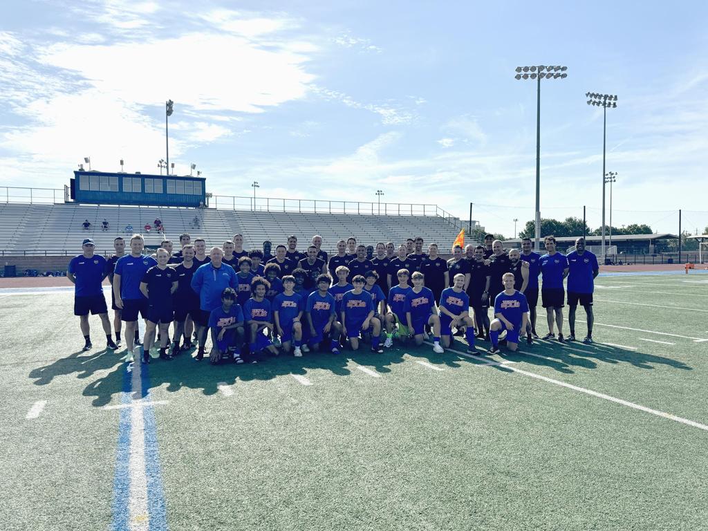 Spurs 07/08 and 09 players participating in the MLS Referee clinic