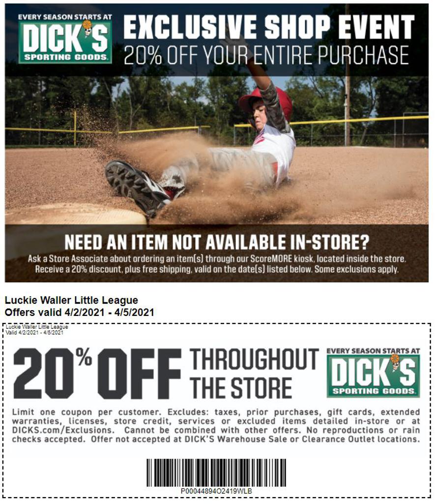 Dicks Sporting Goods Coupon