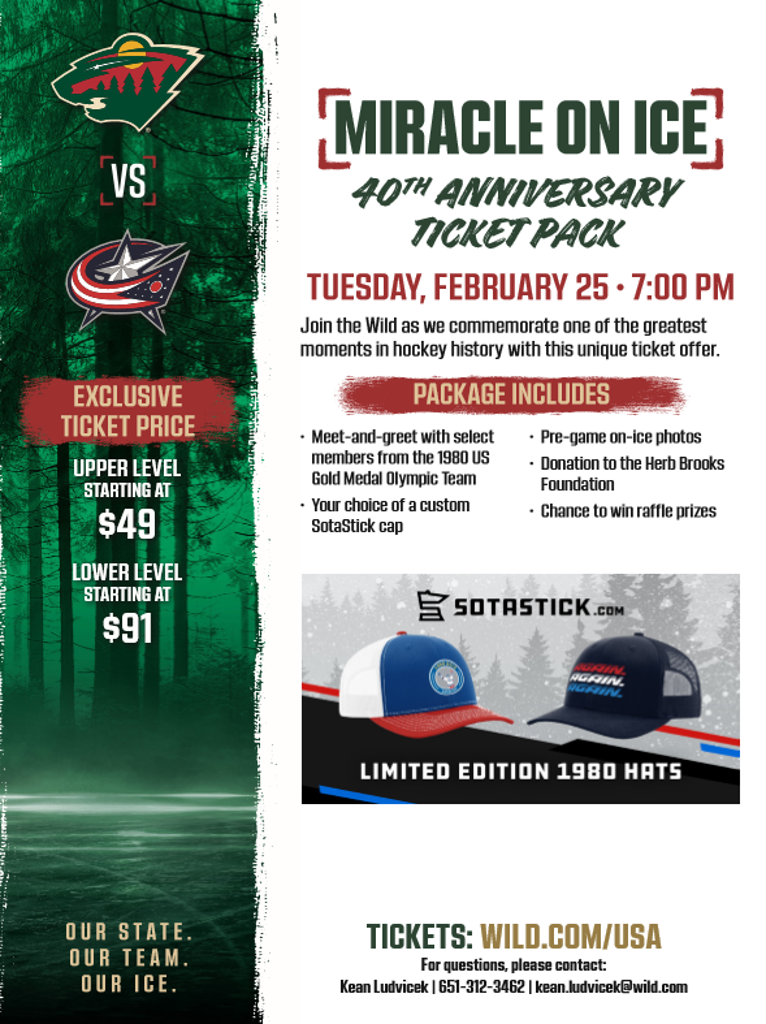 Help Celebrate the 40th Anniversary of Miracle On Ice on Feb. 25th at ...