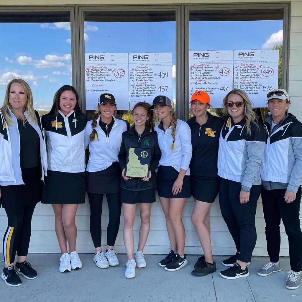 Bishop Kelly Girls Golf District Champs