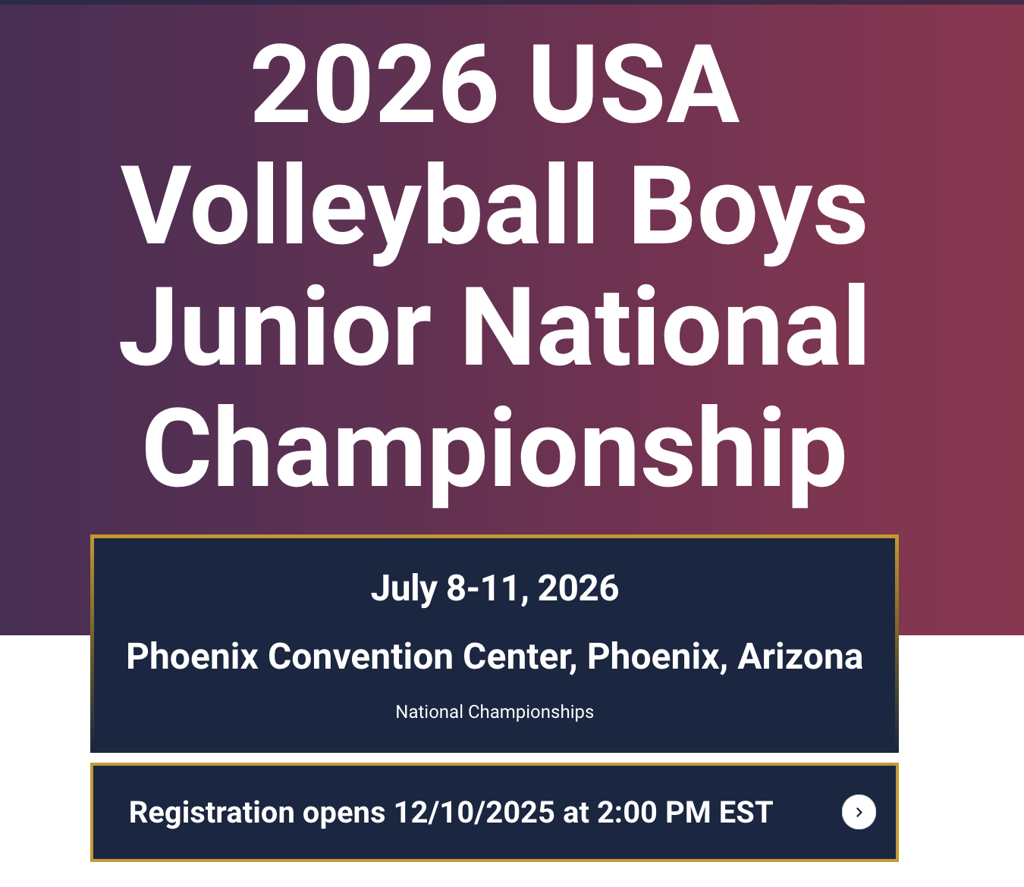 Boys Junior National Championship Graphic