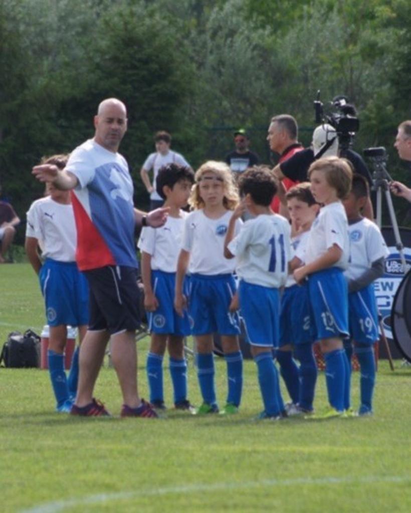 Mark Bronnik during a youth game with the Brooklyn Italians.