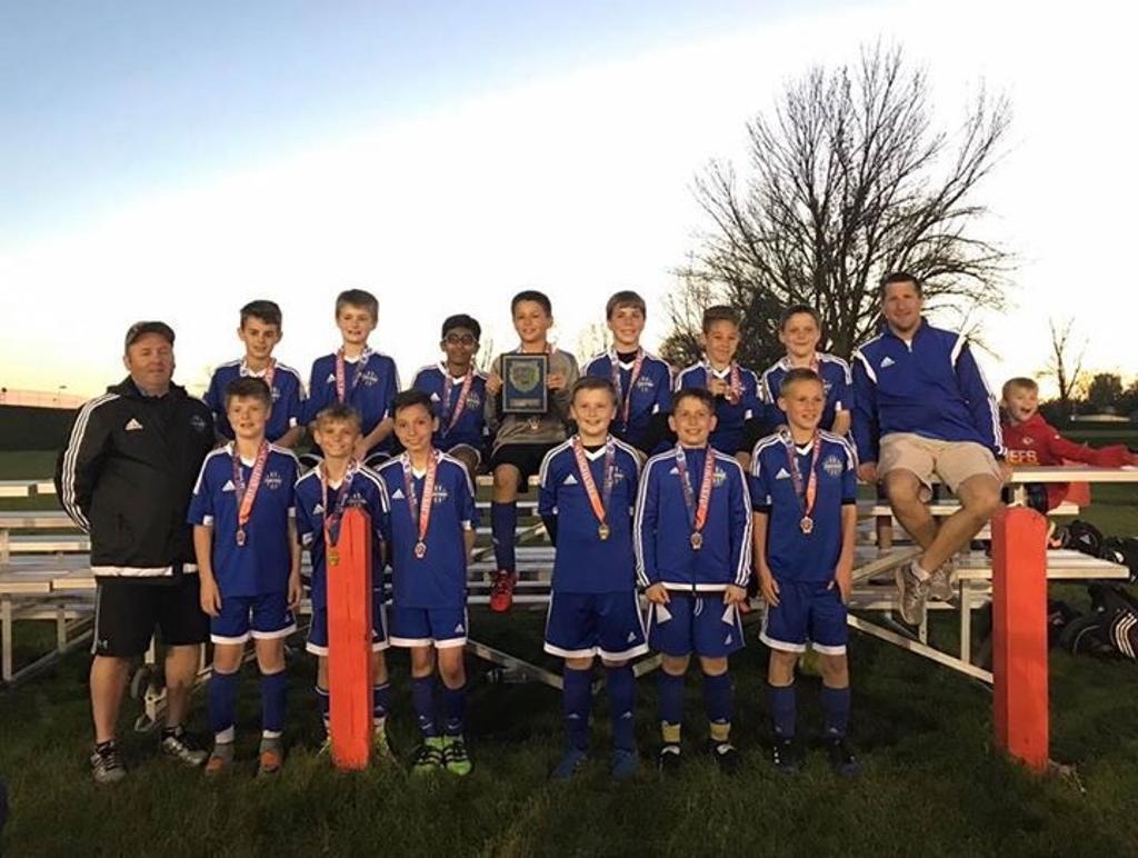 SASA U12 Boys Blue Champions at IFC