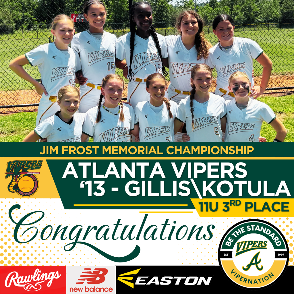 Atlanta Vipers Kotula - Jim Frost Memorial 3rd Place - May 2025