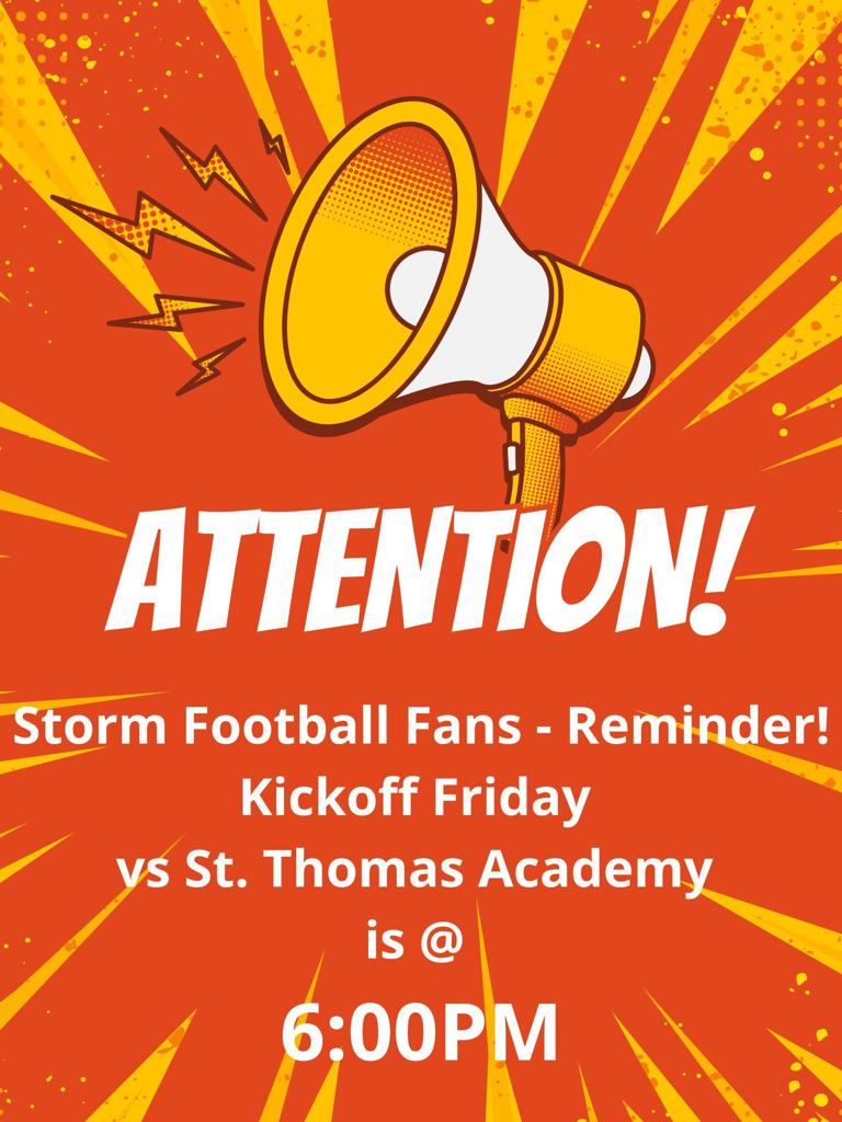 Kickoff Friday @6:00PM