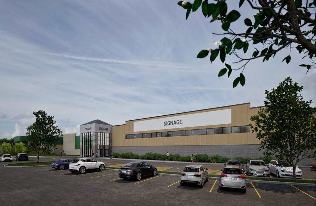 Exterior view of the new rink.