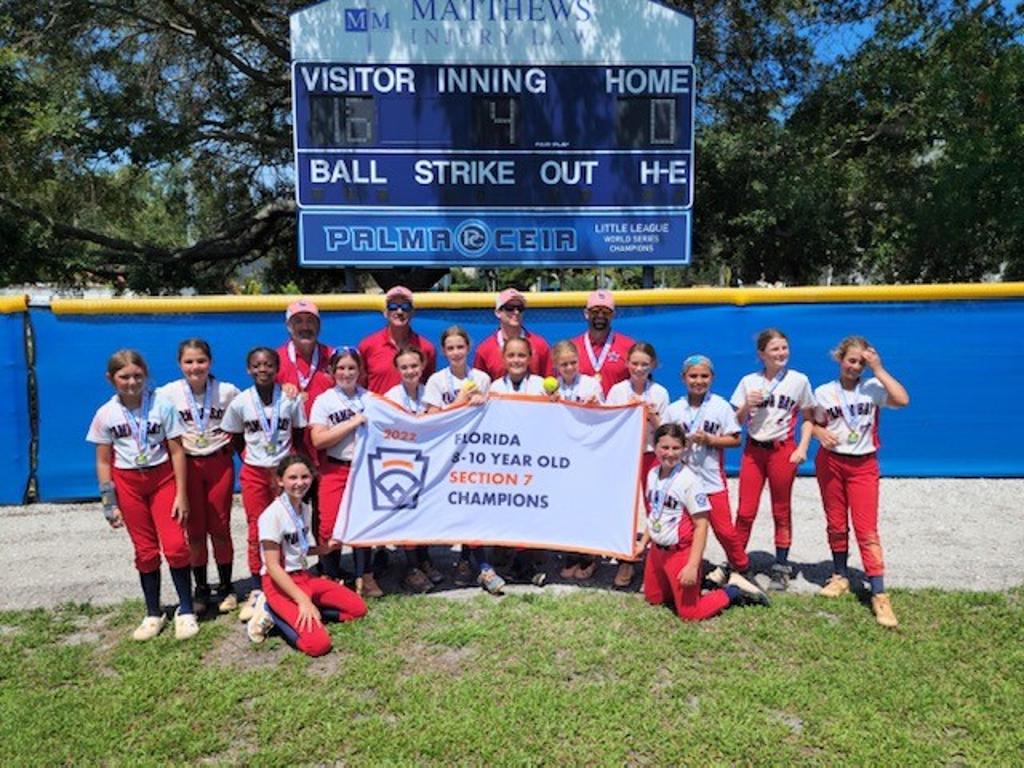 2022 10U AllStar Softball District 6, Section 7, & State Champions Photos Tampa Bay Little