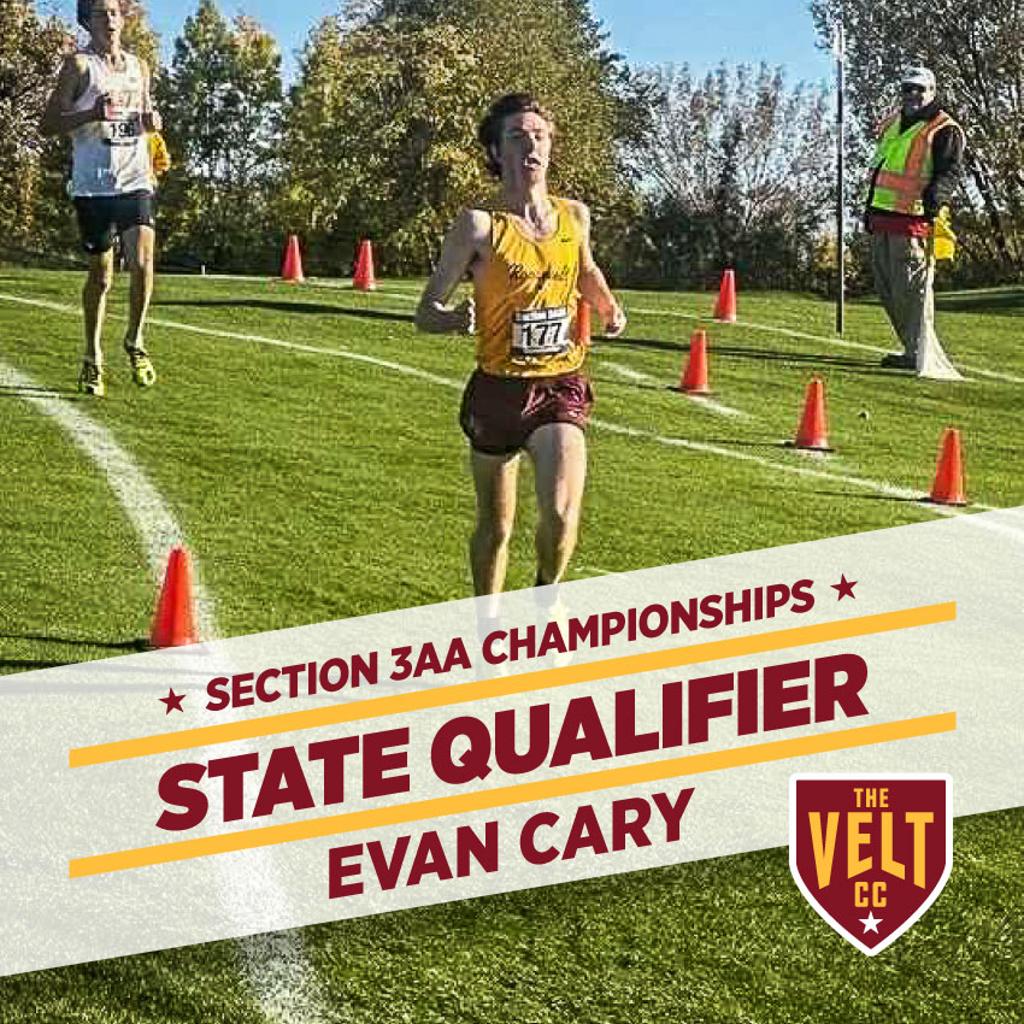 Graphic: Section 3AA Championships State Qualifer Evan Cary