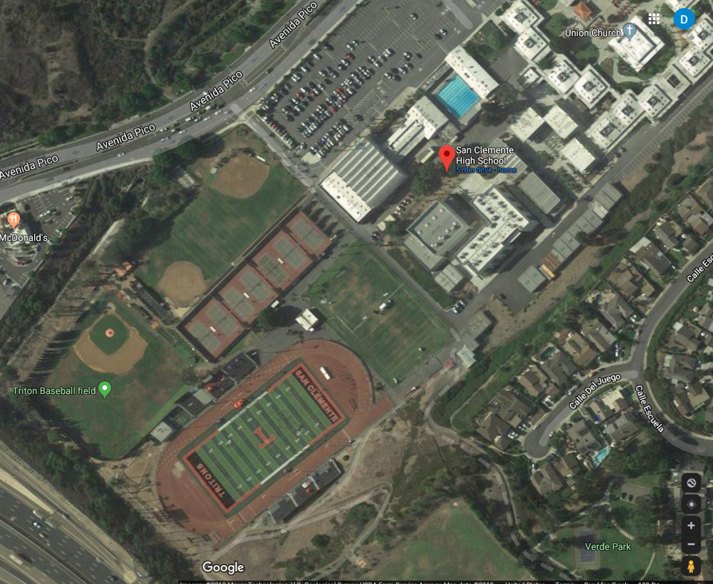 Directions to San Clemente High School - Thalassa Stadium