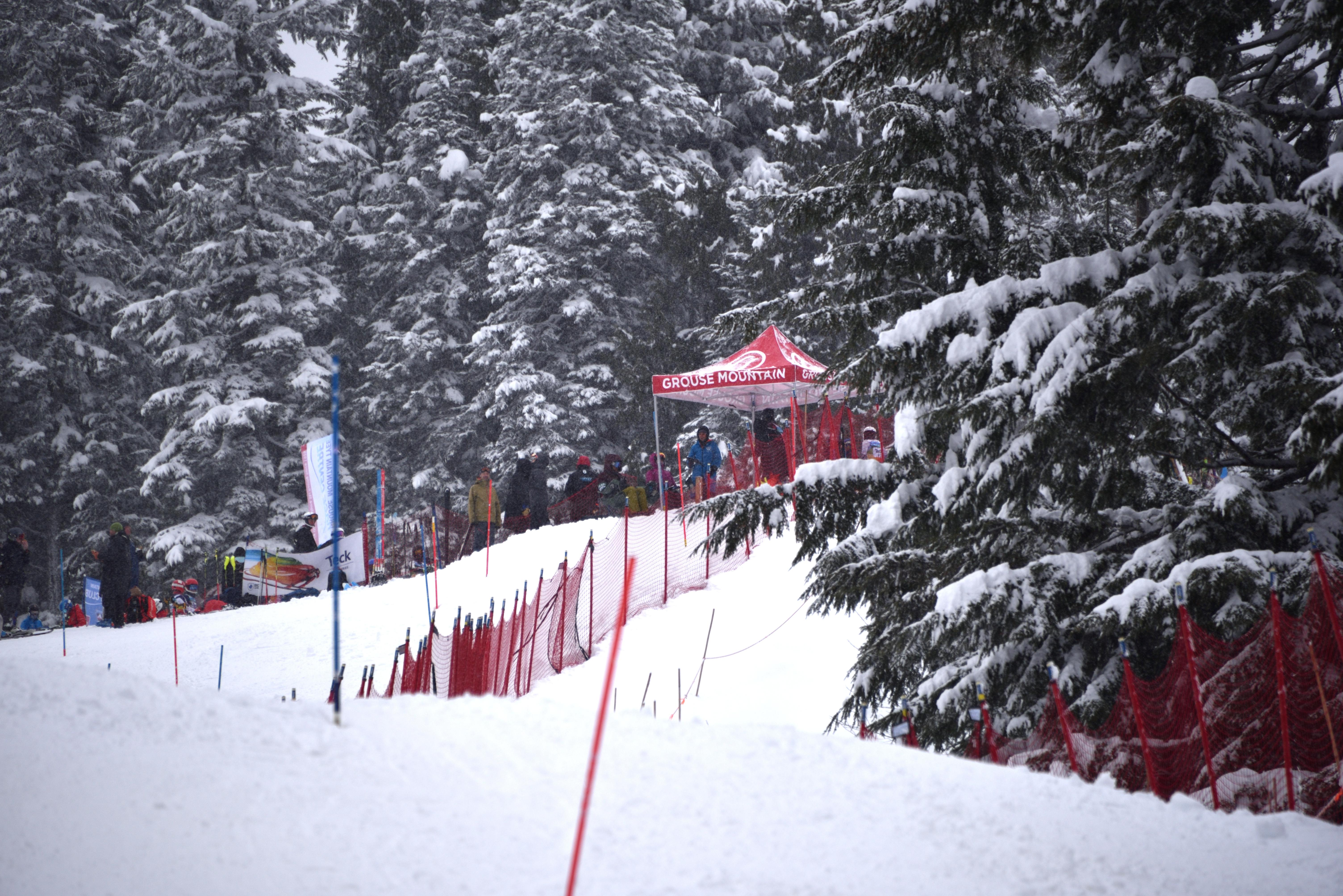 U14 Provincials Slalom Race at Grouse Mountain, North Vancouver, B.C. [Photo by Matthew Yee]