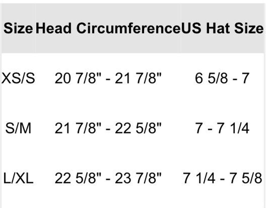 Hat Size Chart