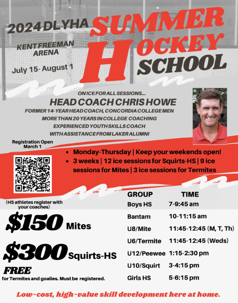 Summer Hockey School 2024 Detroit Lakes Youth Hockey