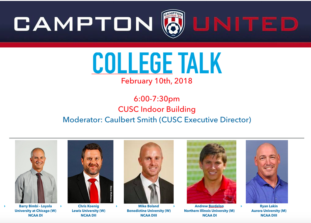 Campton United College Talk 2018