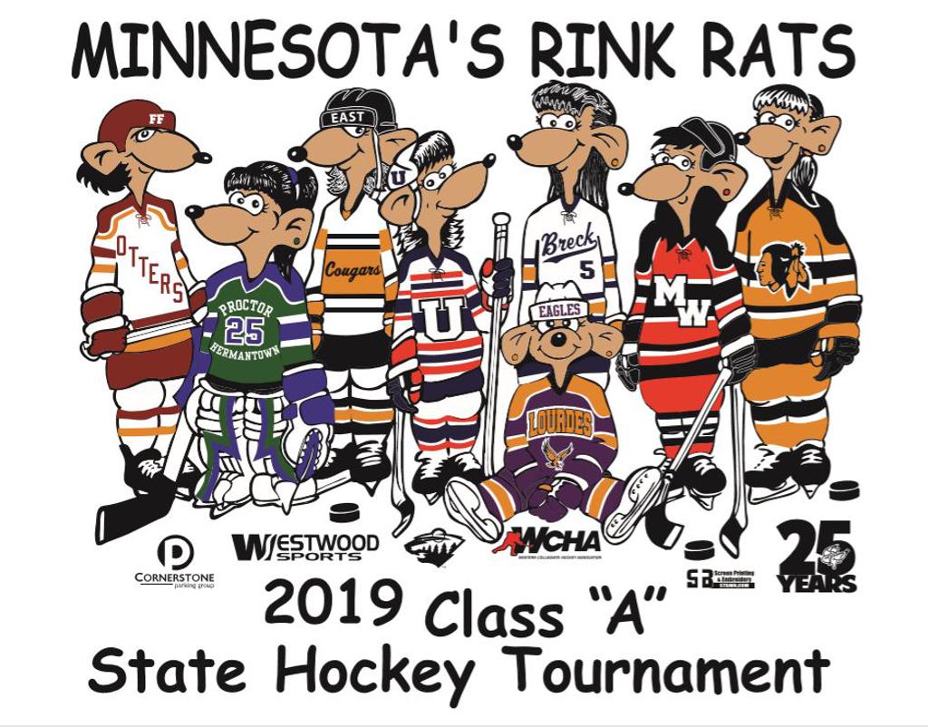 Rink Rats Logo Rink Rat Sticker Set Ice Hockey Sticker Set – For