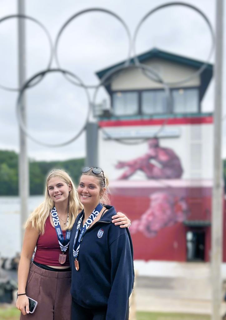 Claire & Addison in Youth 2x - Bronze medalists