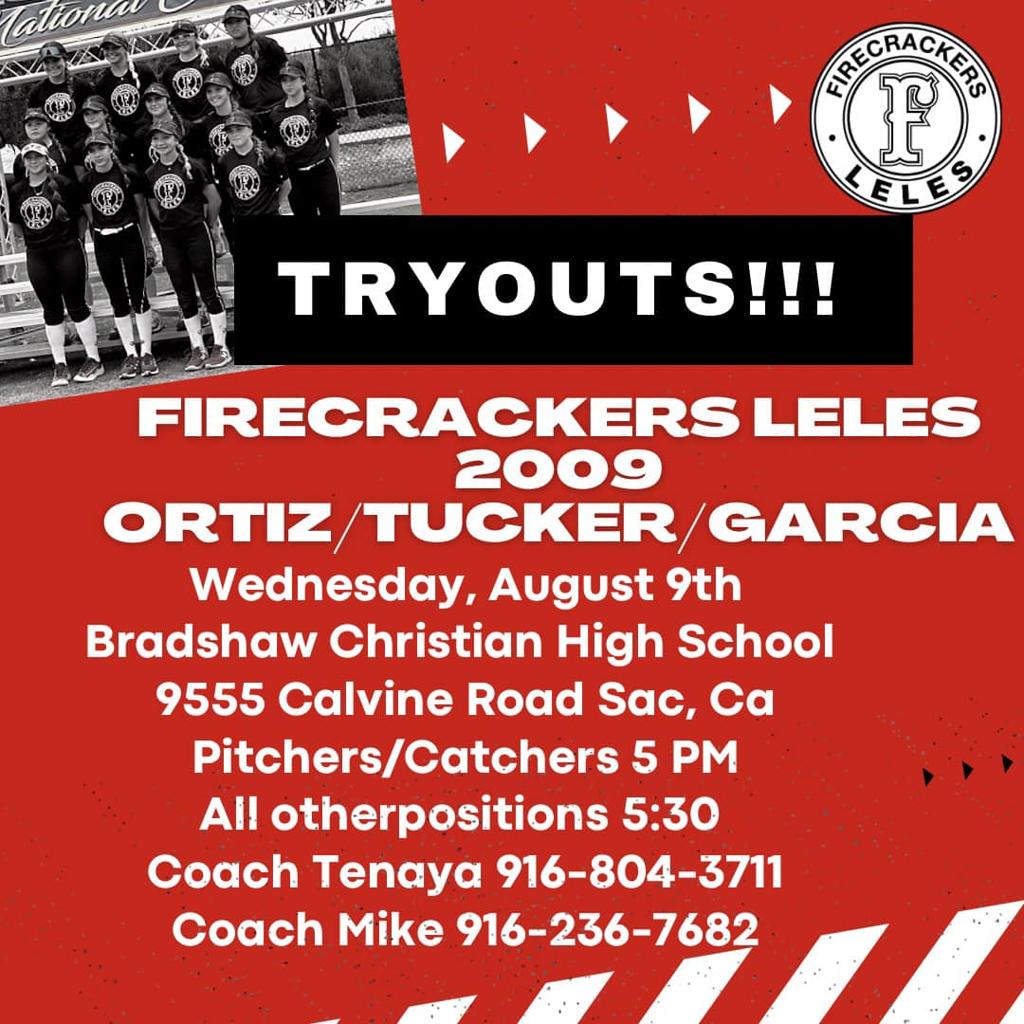 Firecrackers Leles Tryout Information