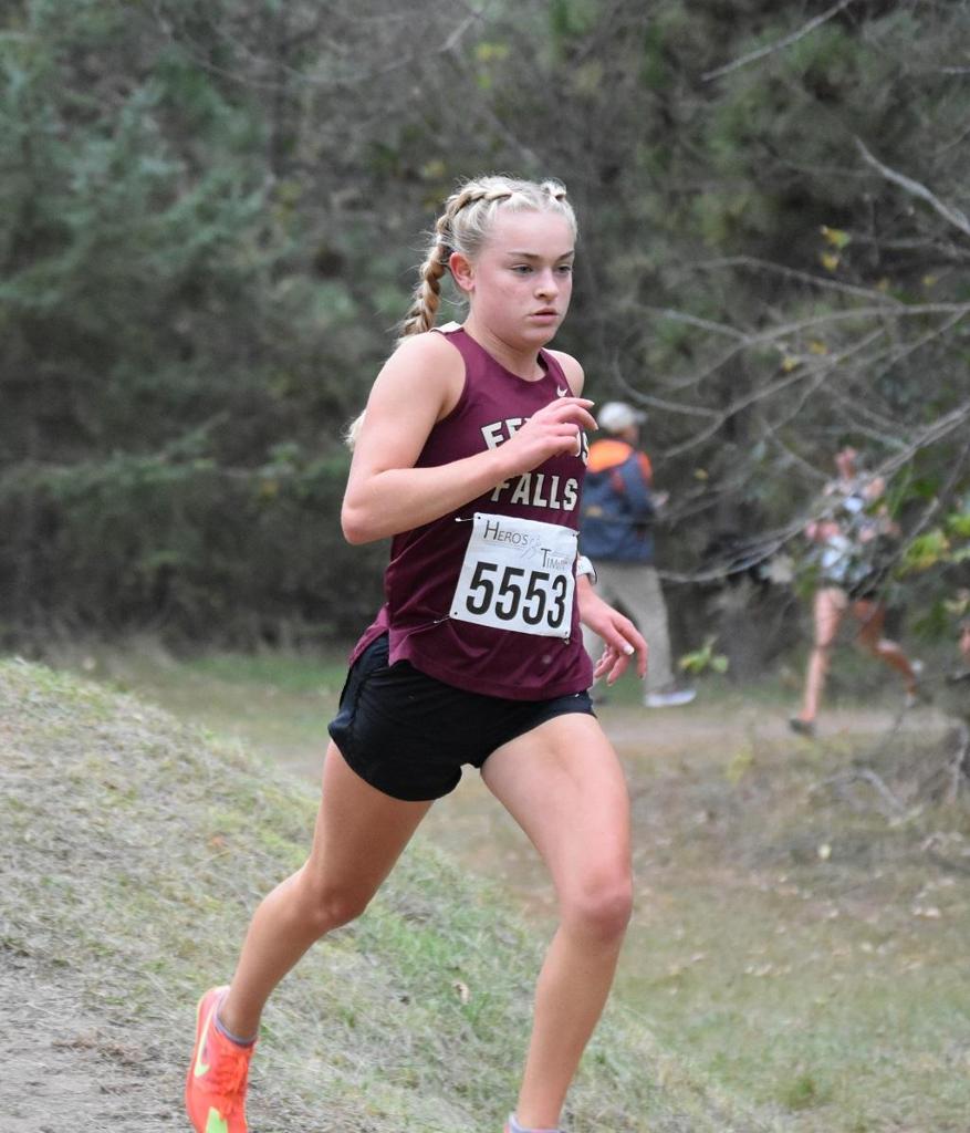 Wellman and Lill Reach Medal Stand for Otter Girls at Perham Invite