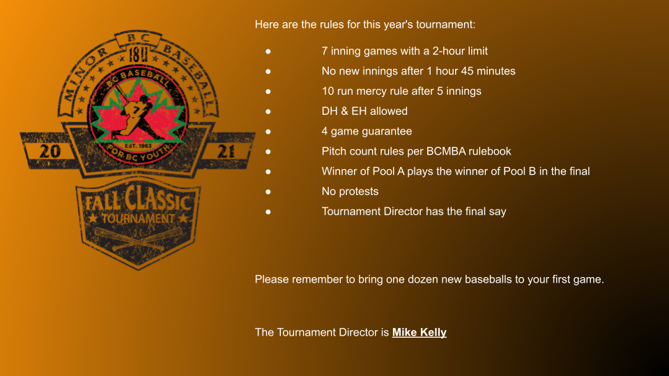 18U Fall Classic Tournament