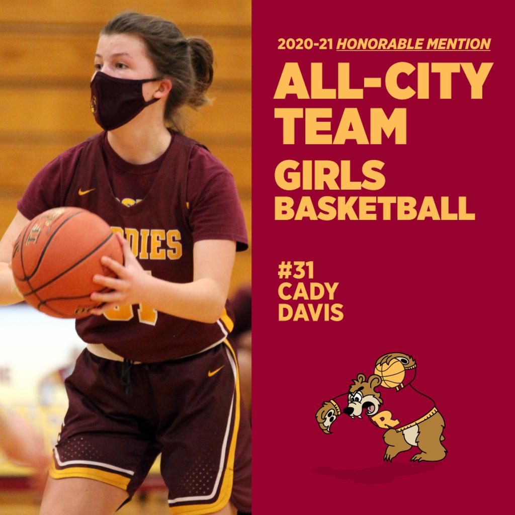 Freshman Cady Davis named as Honorable Mention to All-City Girls ...