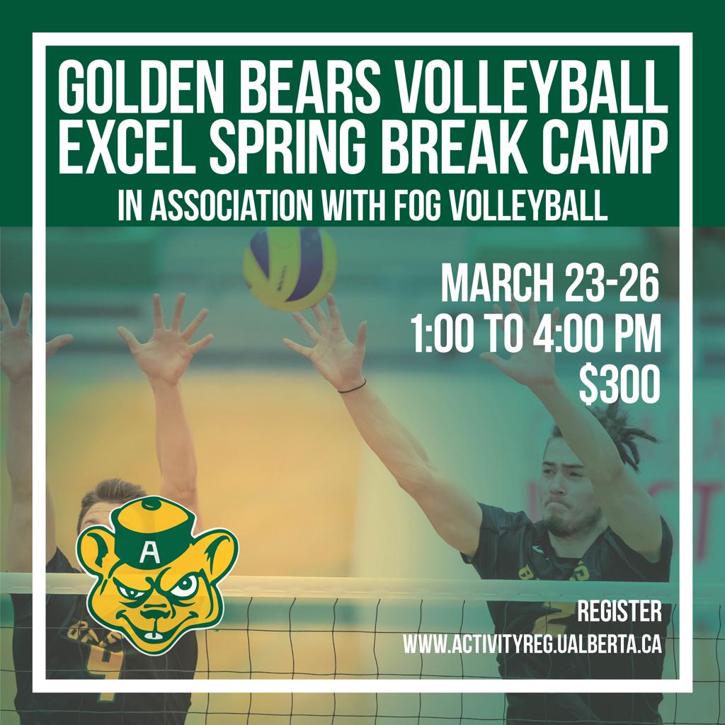 Golden Bears Volleyball Excel Spring Break Camp