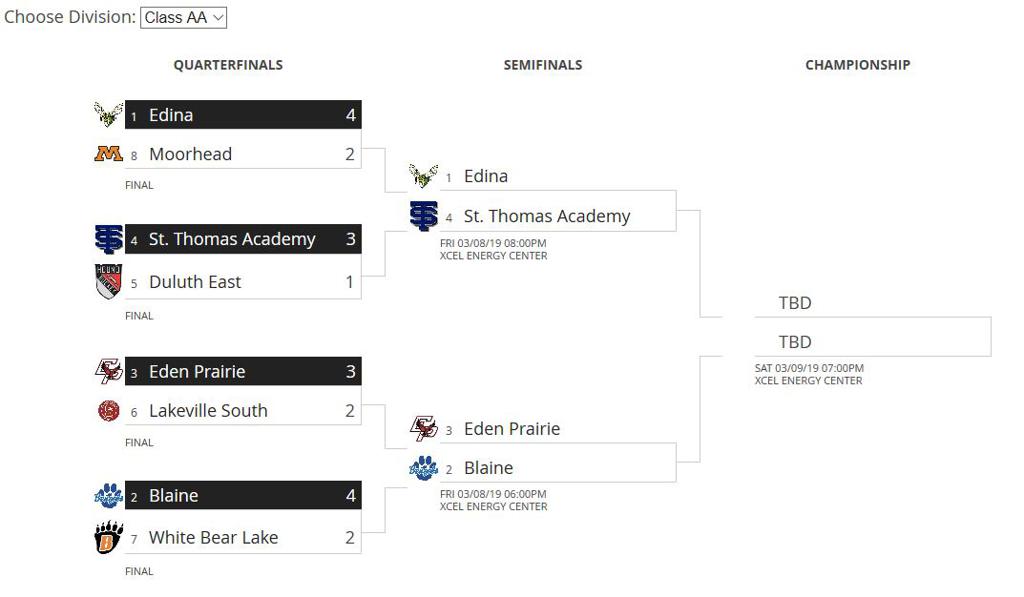 2019 MSHSL State Hockey Tournement