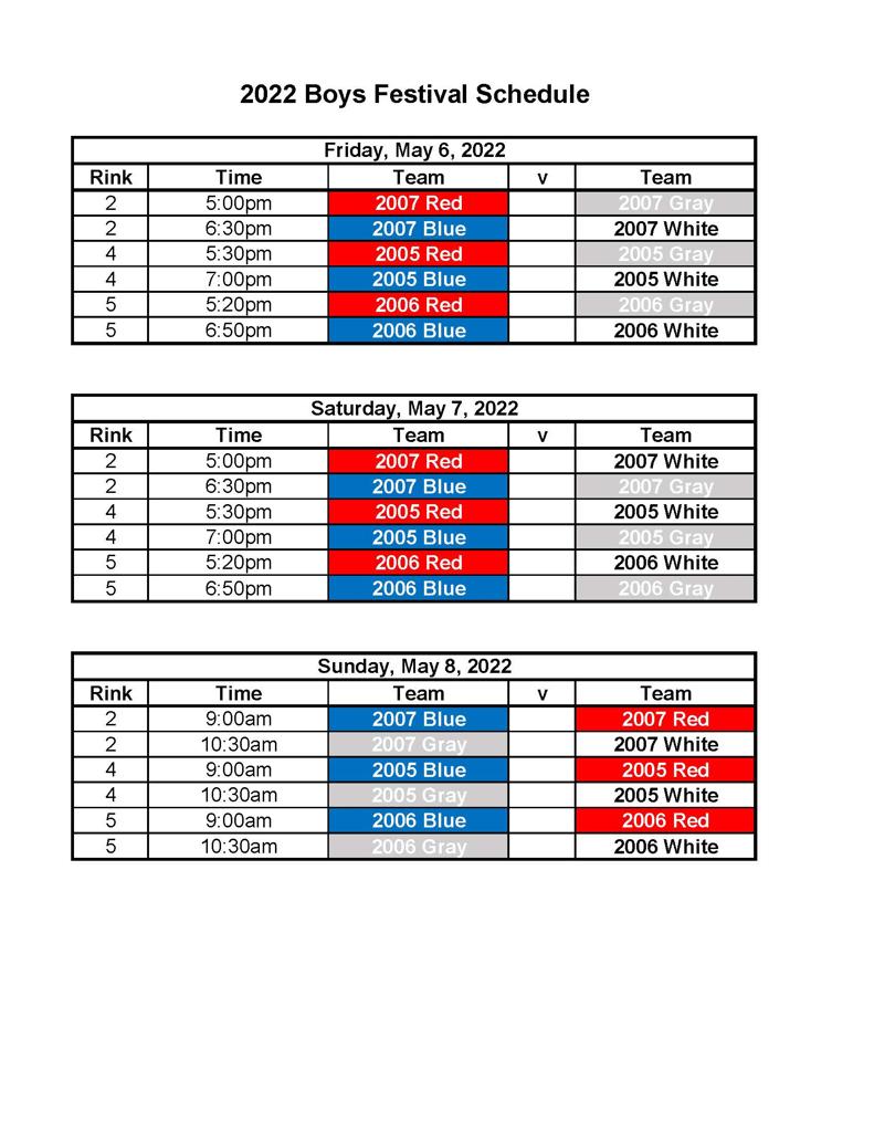 Ccm Calendar 2023 Boys Player Development