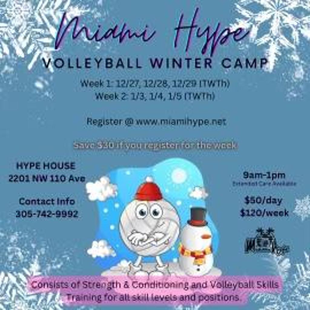 2022 HYPE WINTER VOLLEYBALL CAMP Miami Hype