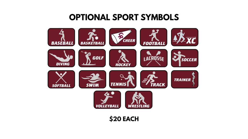 CRHS ABC Yard Signs Sports Symbols