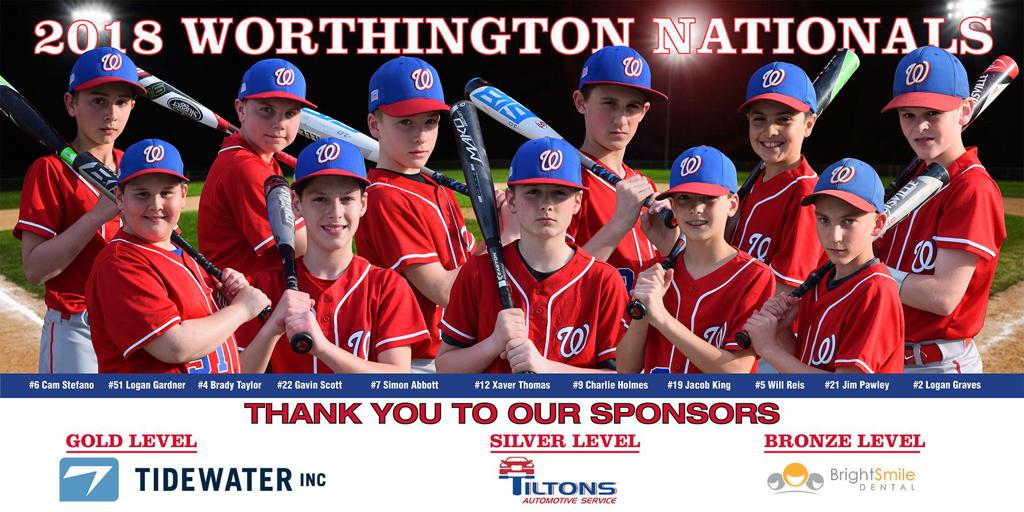Worthington Nationals Red 13U 2019