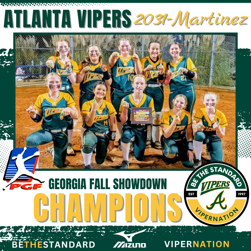 Atlanta Vipers Fastpitch - Martinez - PGF Fall Showdown Champions - Oct 2026