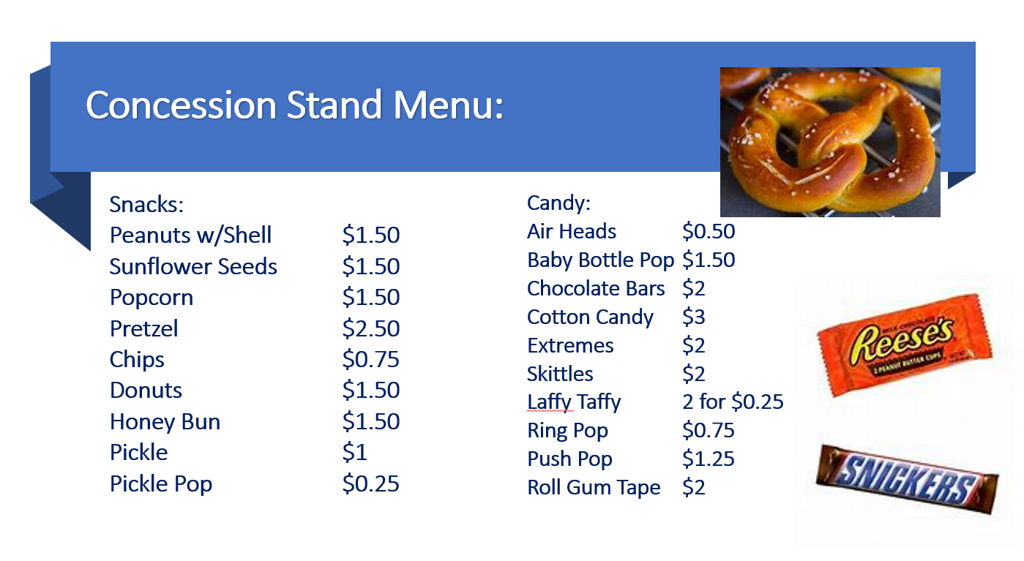 Concession Menu Slide Concessions