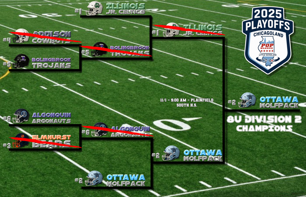 2025 8u D2 Playoff Bracket