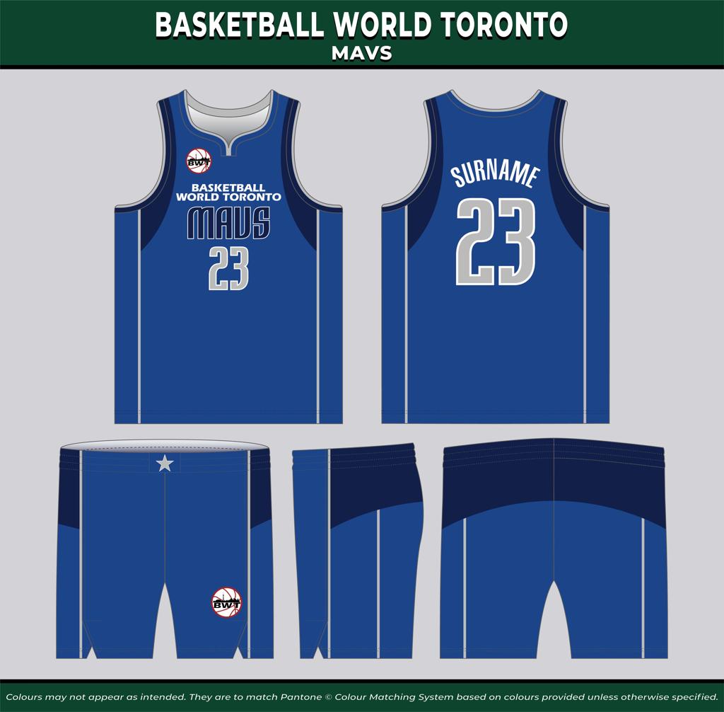 BWT Custom Jersey - Mavericks - Royal Blue