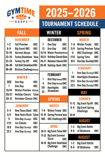 BASKETBALL TOURNAMENT SCHEDULE