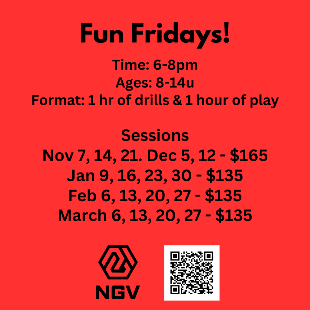 North Georgia Volleyball Fun Fridays is designed for beginner and intermediate volleyball players to improve their volleyball skills!