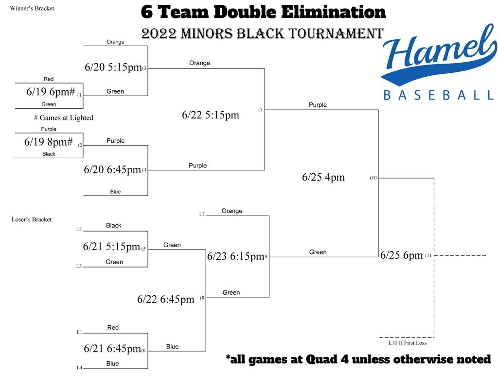Little League Minors Black Division