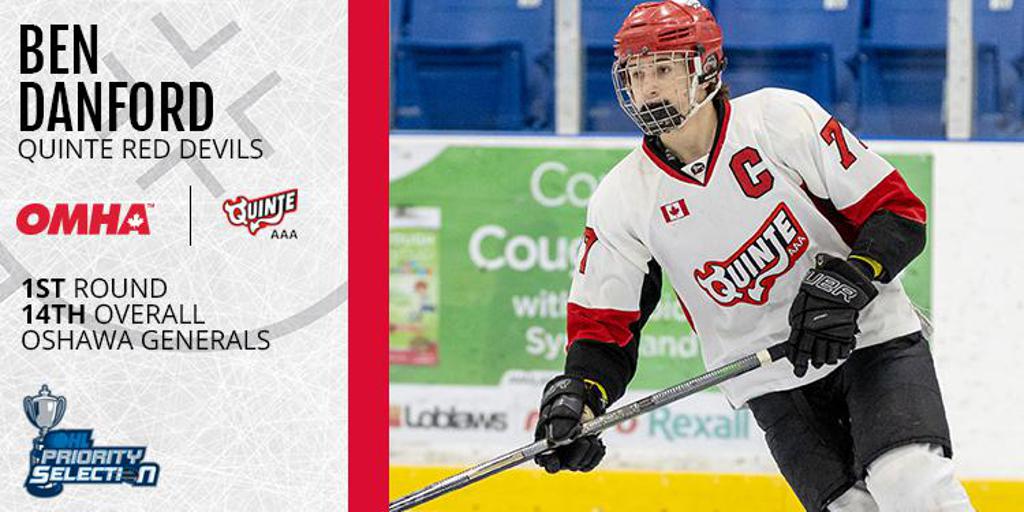 Danford Leads OMHA in 2022 OHL Draft Class