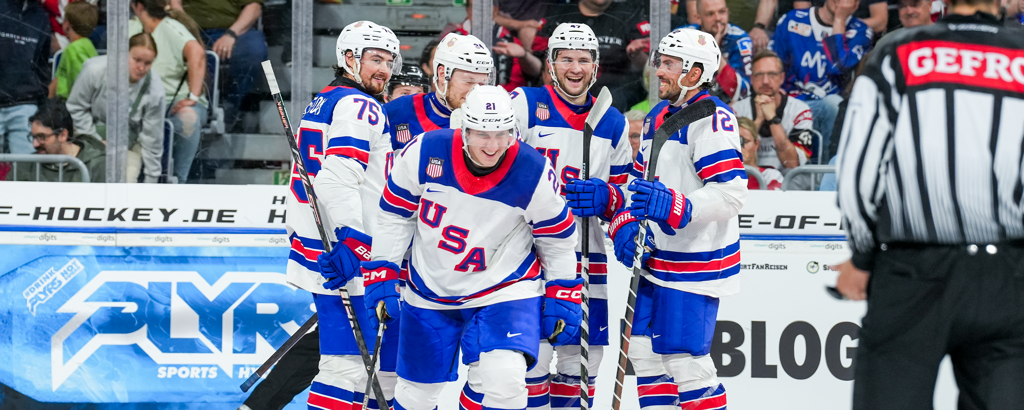 U.S. Downs Germany, 5-2, In Lone Pre-Tournament Game Ahead of Men's Worlds